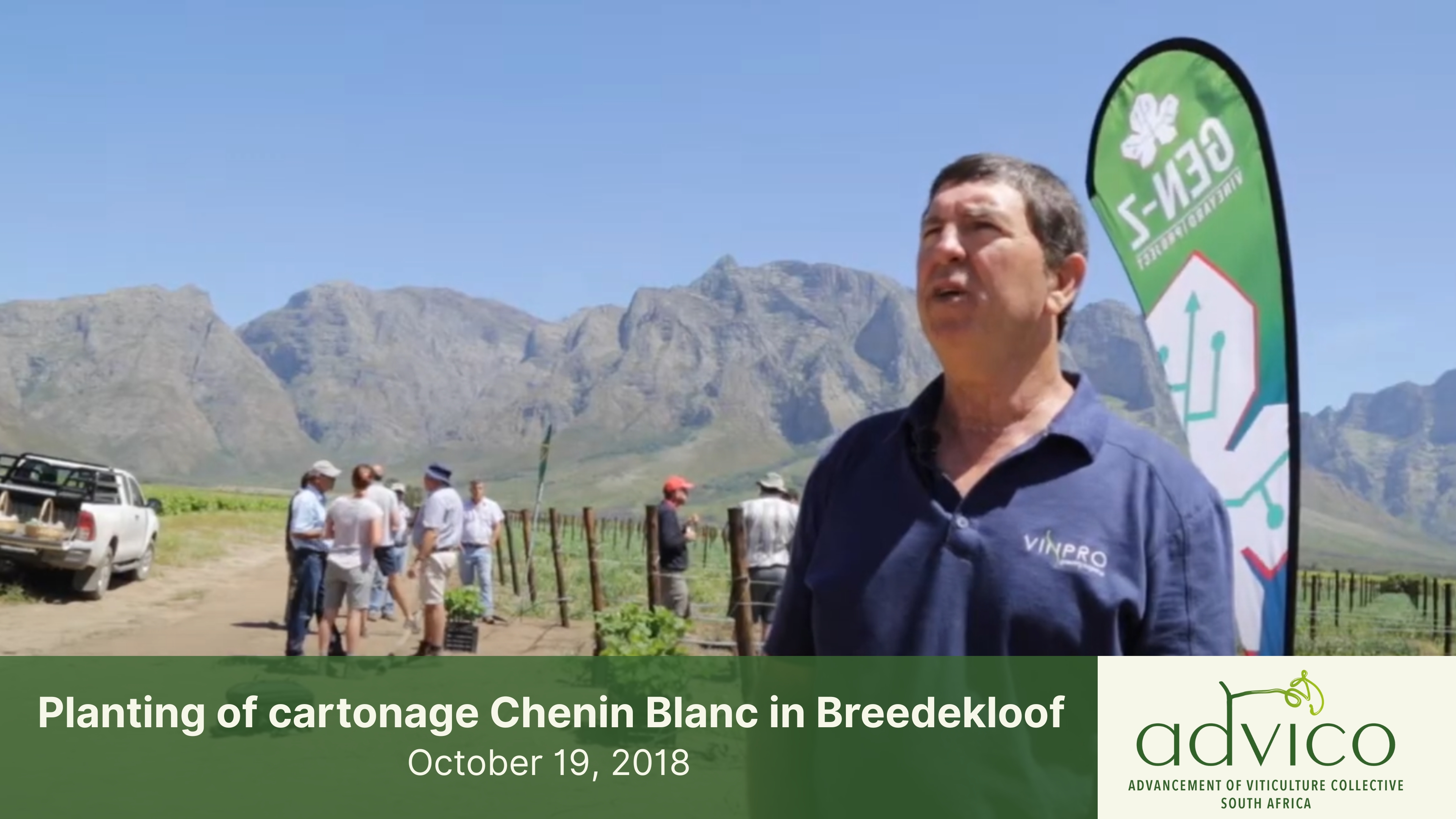 Planting of cartonage Chenin Blanc in Breedekloof